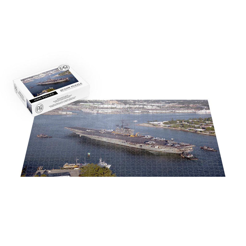 Aircraft Carrier USS Coral Sea (CV 43) At Fort Lauderdale, FL Jigsaw Puzzle