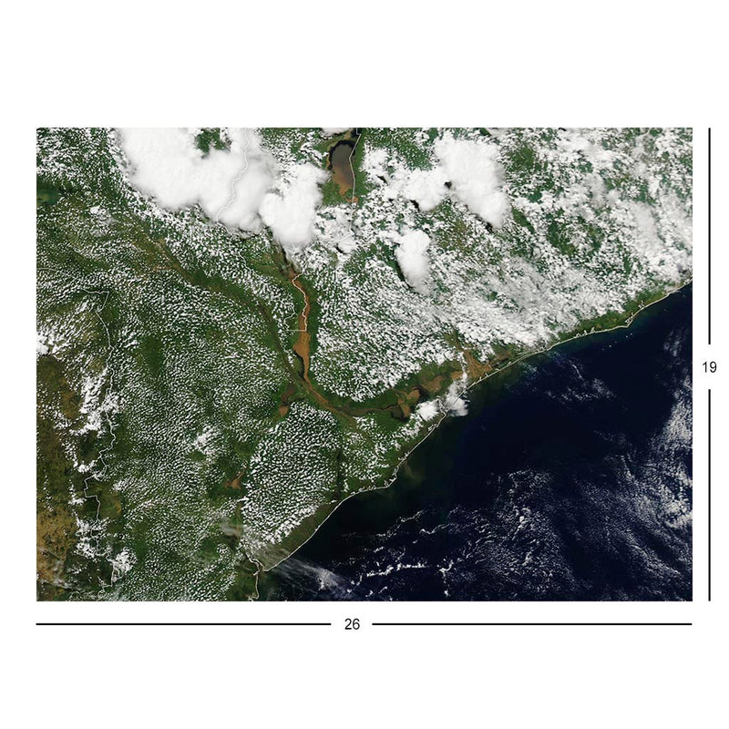 Aqua Satellite Image of Tropical Cyclone Freddy Over Malawi and Mozambique Jigsaw Puzzle