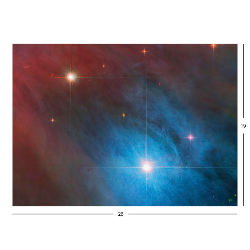 Hubble Views a Stellar Duo in Orion Nebula Jigsaw Puzzle