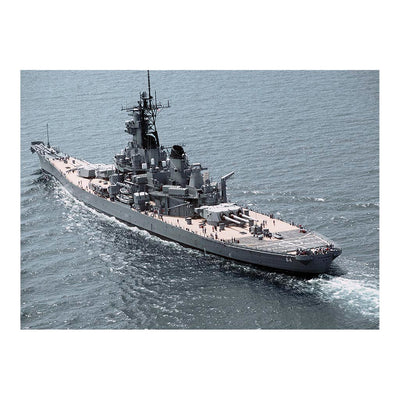 Battleship USS Wisconsin (BB 64) Underway In The Gulf of Mexico Jigsaw Puzzle