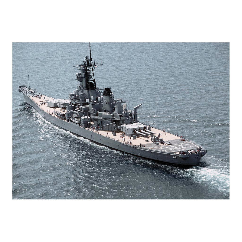 Battleship USS Wisconsin (BB 64) Underway In The Gulf of Mexico Jigsaw Puzzle