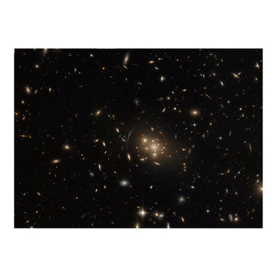 Hubble Telescope Image of Gravitational Lensing in Galaxy Cluster SPT-CL J0019-2026 Jigsaw Puzzle