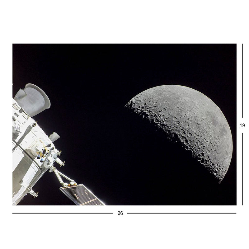 Orion Gazes at Moon Before Return to Earth Jigsaw Puzzle