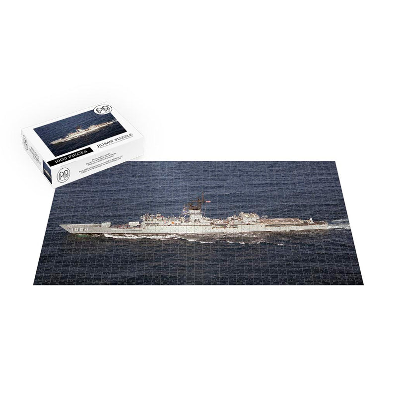 Frigate USS Pharris (FF 1094) Underway During Fleet Week New York Jigsaw Puzzle