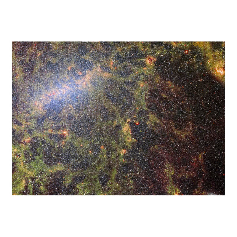 Webb Space Telescope Peers Behind Bars of NGC 5068 Jigsaw Puzzle