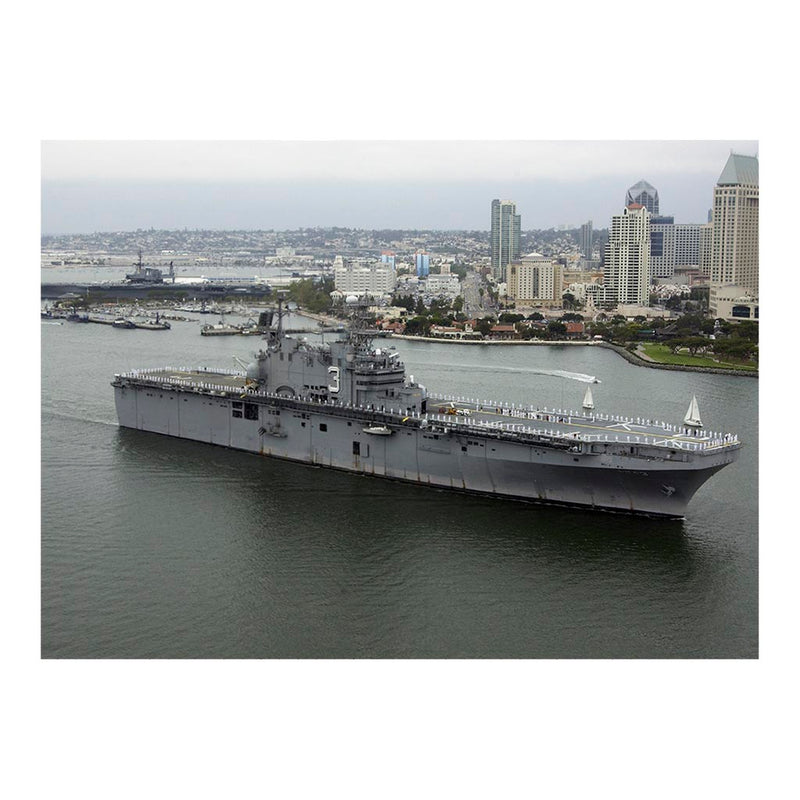 Amphibious Assault Ship USS Belleau Wood (LHA 3) Sails Through San Diego Harbor Jigsaw Puzzle