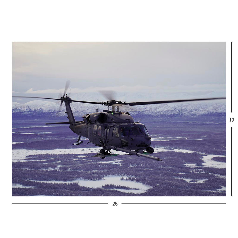 A 210th Rescue Squadron HH-60G Pave Hawk Near Anchorage, Alaska Jigsaw Puzzle
