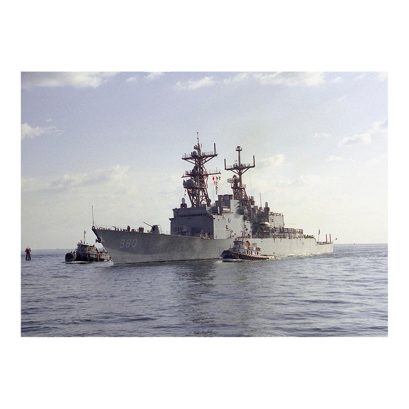 Destroyer USS Moosbrugger (DD 980) At Port Everglades Jigsaw Puzzle