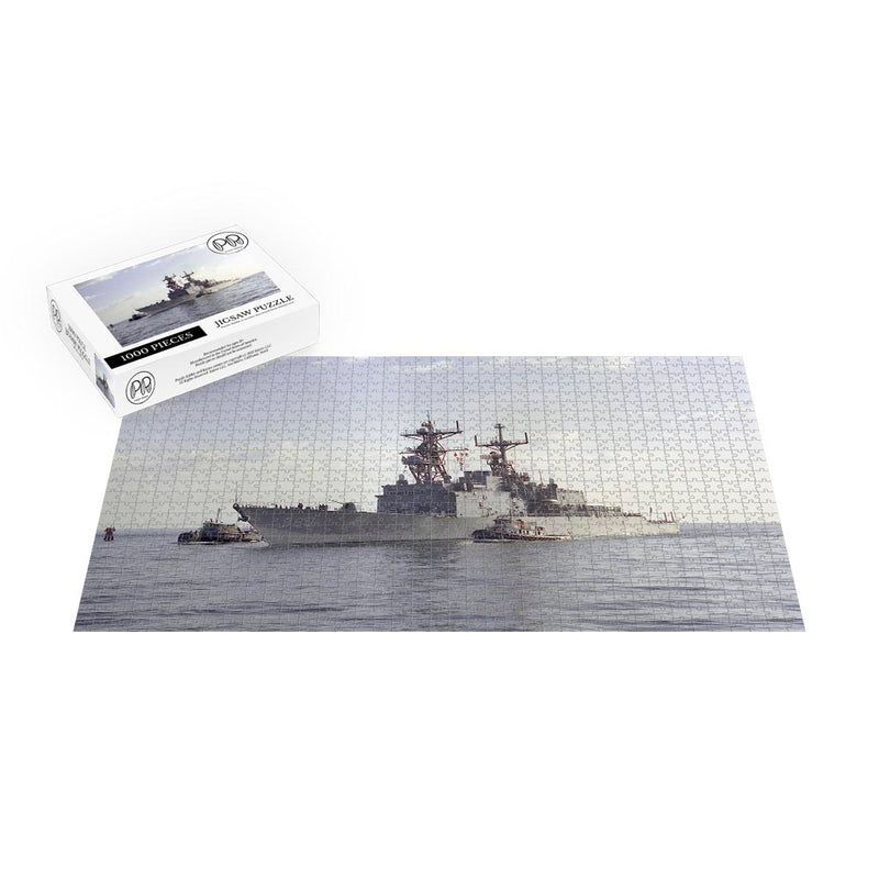 Destroyer USS Moosbrugger (DD 980) At Port Everglades Jigsaw Puzzle
