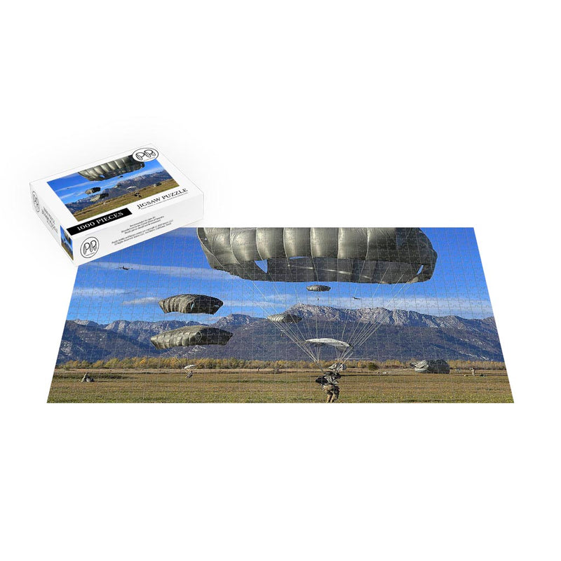 Army Paratroopers Conduct An Airborne Operation in Italy Jigsaw Puzzle
