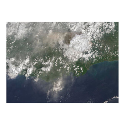 Landsat 9 Image of Volcanic Plume over Mount Semeru, Indonesia Jigsaw Puzzle