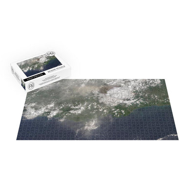 Landsat 9 Image of Volcanic Plume over Mount Semeru, Indonesia Jigsaw Puzzle