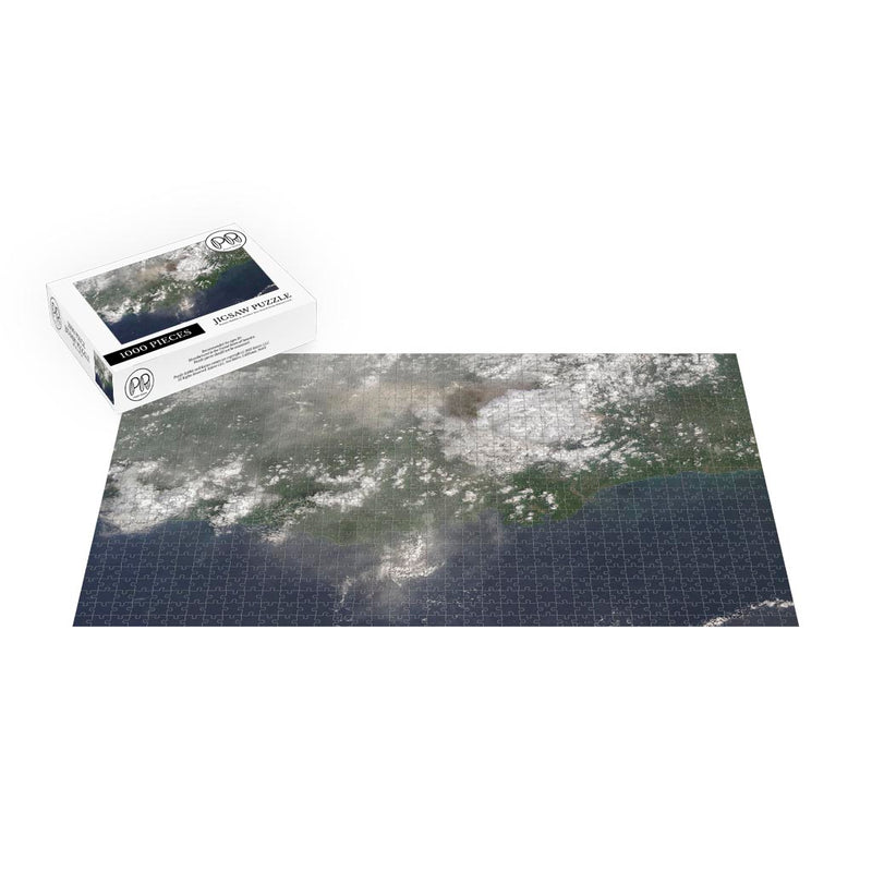 Landsat 9 Image of Volcanic Plume over Mount Semeru, Indonesia Jigsaw Puzzle