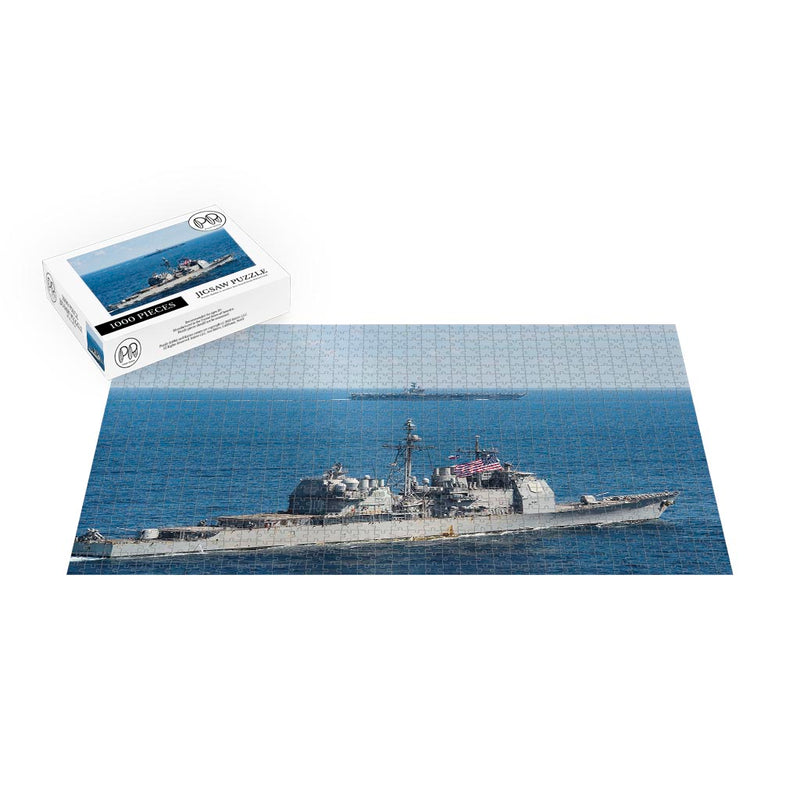 USS San Jacinto Guided Missile Cruiser Jigsaw Puzzle