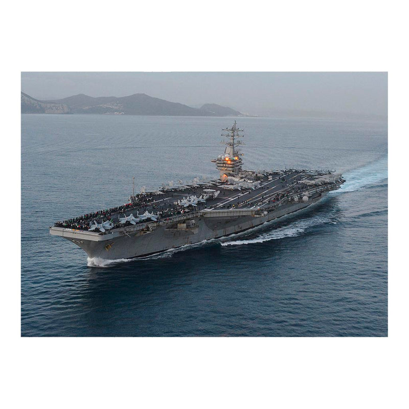 USS Dwight D. Eisenhower (CVN 69) Transits the Strait of Gibraltar Jigsaw Puzzle