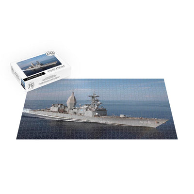 Destroyer USS Arthur W. Radford (DD 968) Steams Through The Mediterranean Sea Jigsaw Puzzle
