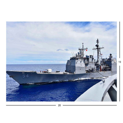 USS Antietam Guided Missile Cruiser Refuels Jigsaw Puzzle