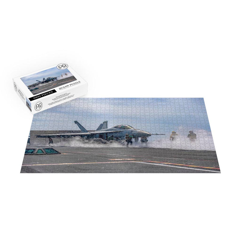 VFA-94 F/A-18F Super Hornet Prepares To Launch From USS Nimitz (CVN 68) Jigsaw Puzzle