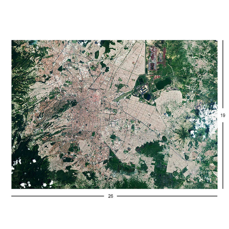 Landsat 9 Image of The Valley of Mexico Jigsaw Puzzle