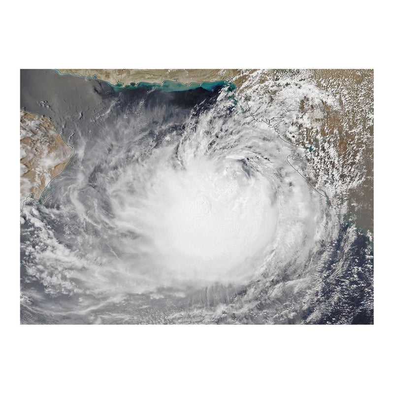 ISS Photograph of Cyclone Biparjoy Churning Toward India and Pakistan Jigsaw Puzzle