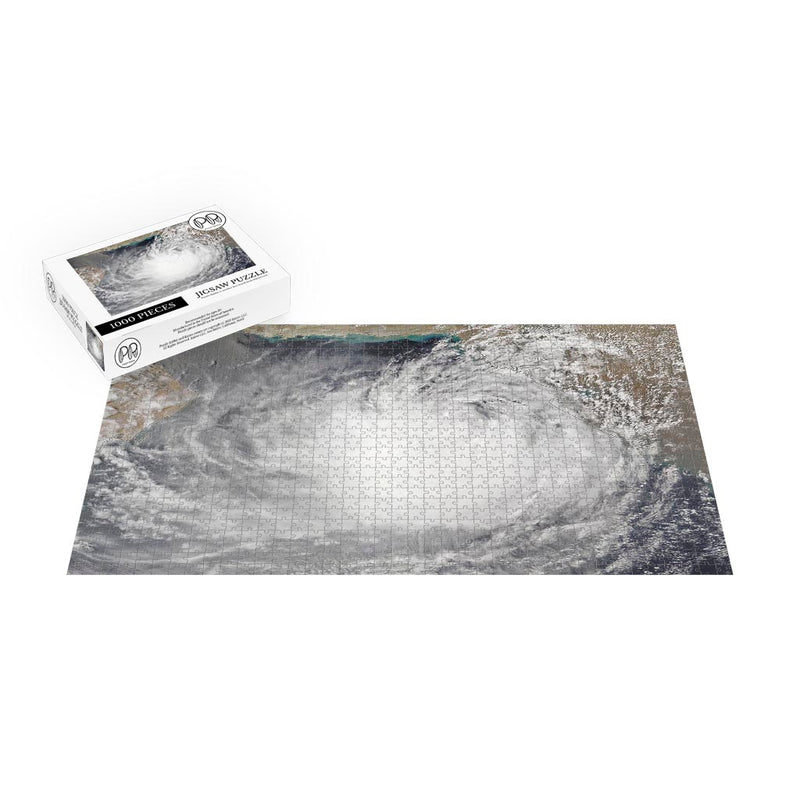 ISS Photograph of Cyclone Biparjoy Churning Toward India and Pakistan Jigsaw Puzzle