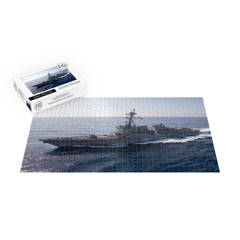 Guided Missile Destroyer USS Chung Hoon (DDG 93) Refuels In The South China Sea Jigsaw Puzzle