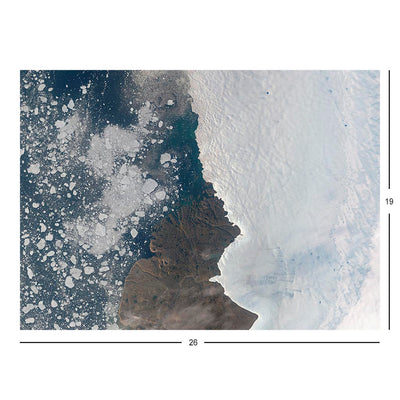Landsat 8 Satellite Image of Humboldt Glacier Jigsaw Puzzle