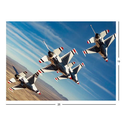 2024 Thunderbirds Train At Spaceport NM Jigsaw Puzzle
