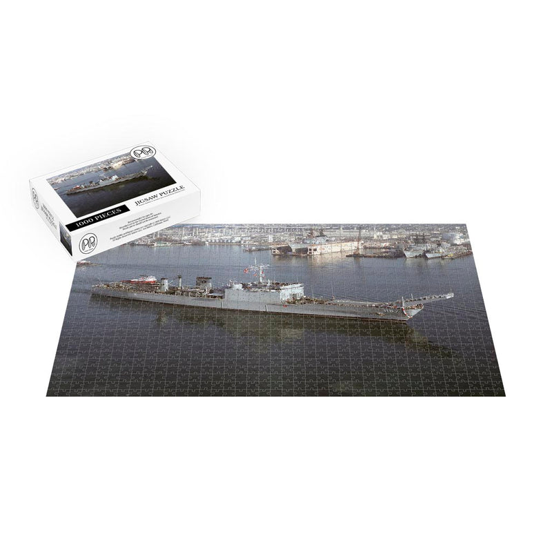 Tank Landing Ship USS Tuscaloosa (LST 1187) On San Diego Bay Jigsaw Puzzle
