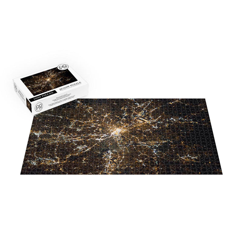 Atlanta Shines at Night Jigsaw Puzzle