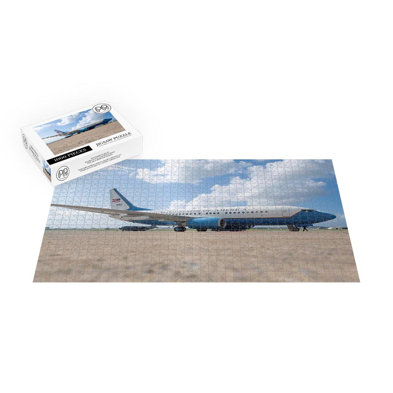 Air Force C-40C, at Kadena Air Base, Japan Jigsaw Puzzle