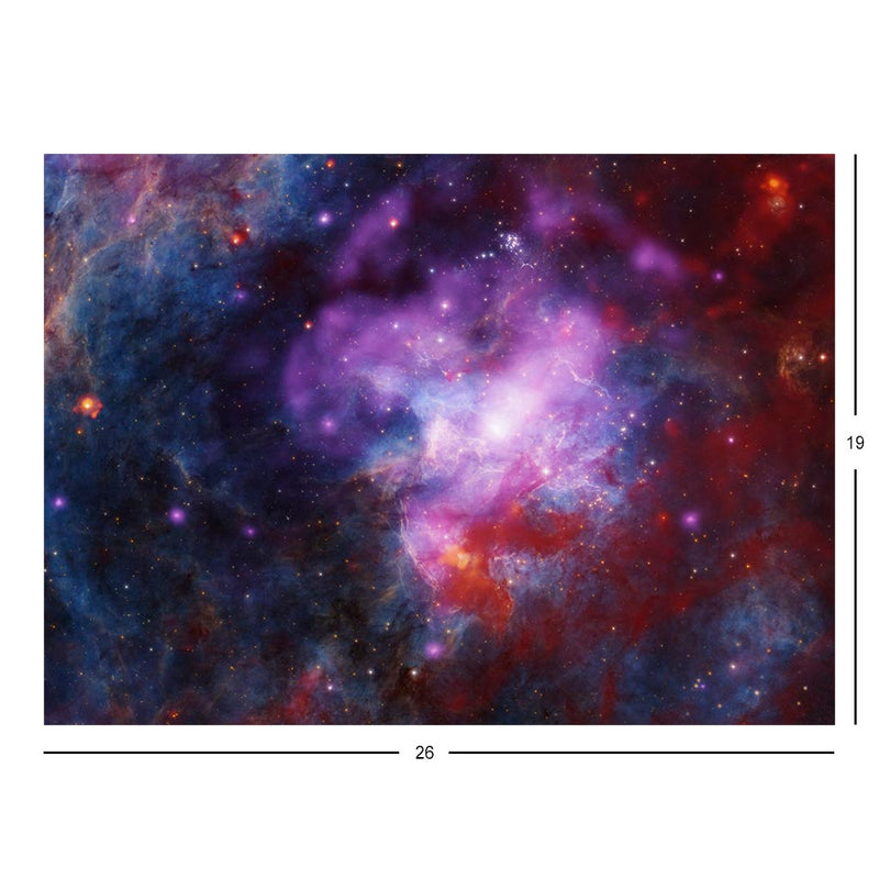 30 Doradus B: NASA Telescopes Start the Year With a Double Bang Jigsaw Puzzle