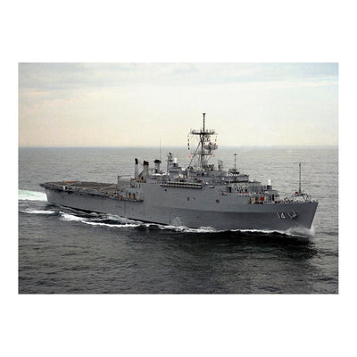 Amphibious Transport Dock Ship USS Trenton (LPD-14) Underway In The Atlantic Ocean Jigsaw Puzzle