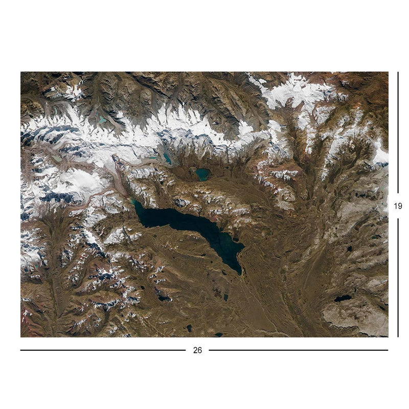 ISS Photograph of Andes Mountains in Southern Peru Jigsaw Puzzle