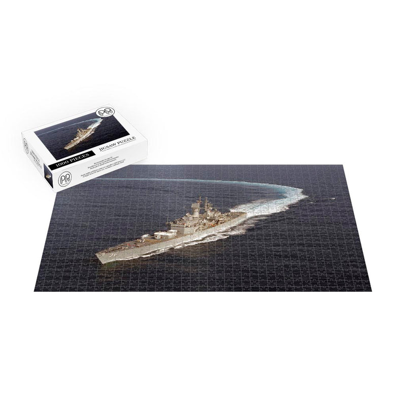 Nuclear-powered Guided Missile Cruiser USS California (CGN-36) Underway Jigsaw Puzzle