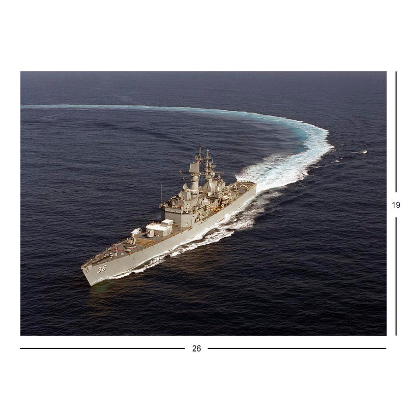 Nuclear-powered Guided Missile Cruiser USS California (CGN-36) Underway Jigsaw Puzzle