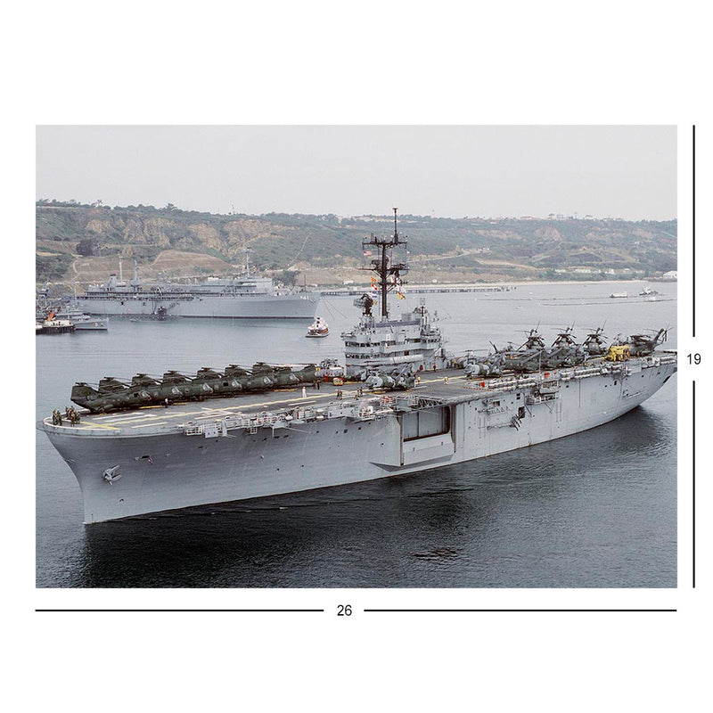 Amphibious Assault Ship USS New Orleans (LPH 11) Underway In San Diego Bay Jigsaw Puzzle