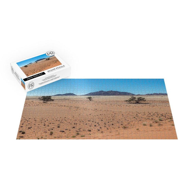 Desertic landscape near Elim Dune, Namibia Jigsaw Puzzle