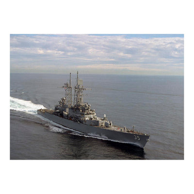 Nuclear-powered Guided Missile Cruiser USS Truxton (CGN-35) Underway Off San Diego Jigsaw Puzzle