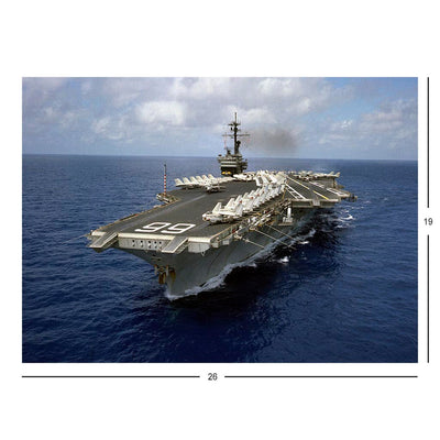 Aircraft Carrier USS America (CV 66) Underway Jigsaw Puzzle
