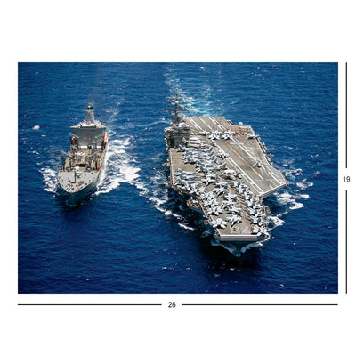 USS Ronald Reagan Aircraft Carrier Refuels Jigsaw Puzzle