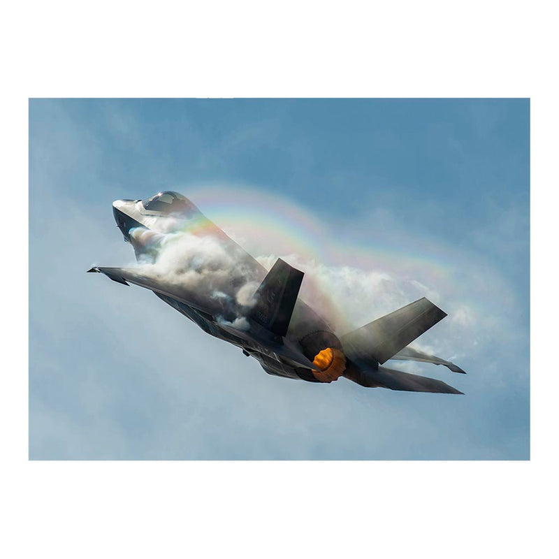 F-35 Heritage Flight Team performs in Bell Fort Worth Alliance Air Show Jigsaw Puzzle