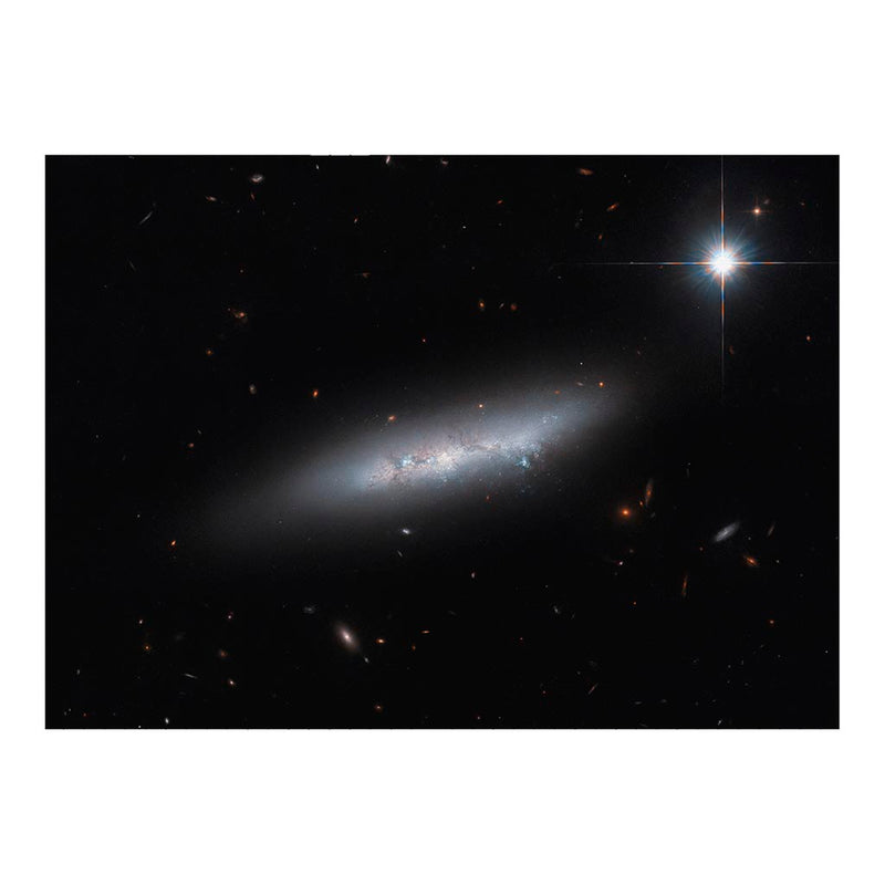 Hubble Telescope Image of Irregular Galaxy NGC 2814 in the Holmberg 124 Galaxy Group Jigsaw Puzzle