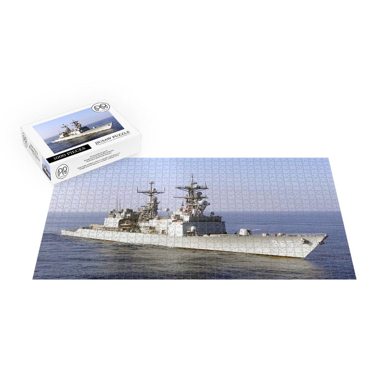 Destroyer USS Kinkaid (DD 965) Underway In The Pacific Ocean Jigsaw Puzzle