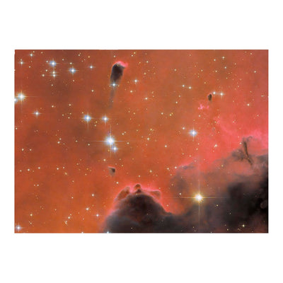 Hubble Telescope Image of Red Gas Clouds in Nebula Westerhout 5 Jigsaw Puzzle