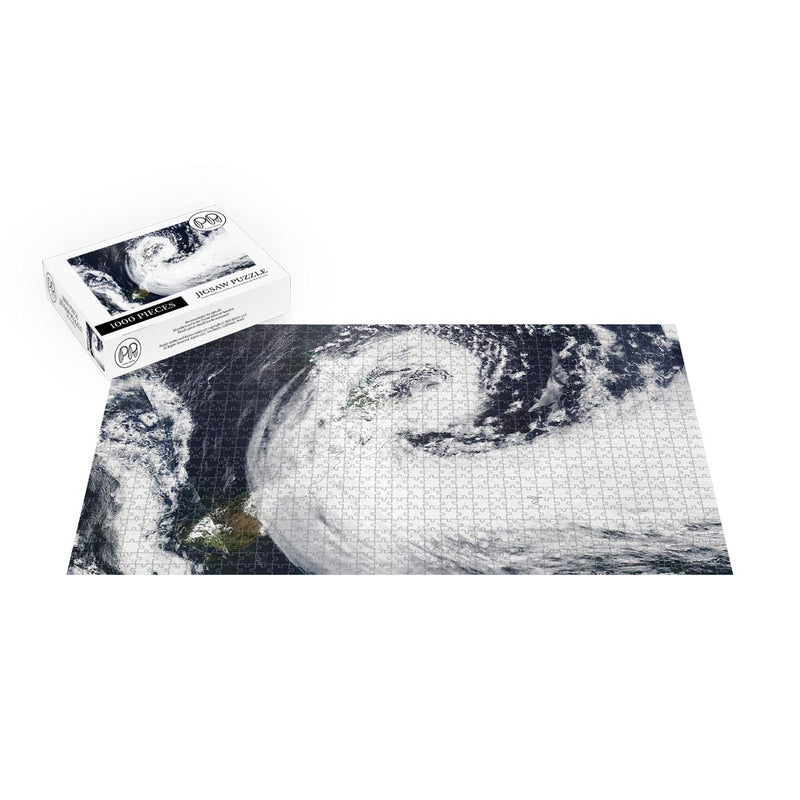 Suomi NPP Satellite Image of Cyclone Gabrielle Over New Zealand Jigsaw Puzzle