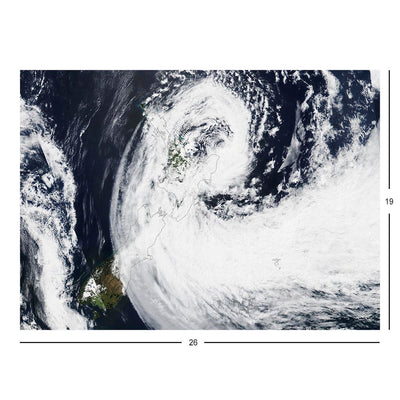 Suomi NPP Satellite Image of Cyclone Gabrielle Over New Zealand Jigsaw Puzzle
