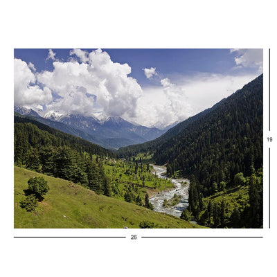 The Lidder Valley near Pahalgam, India Jigsaw Puzzle