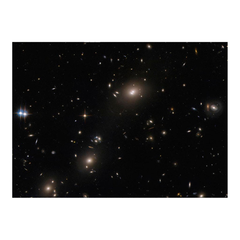 Hubble Telescope Image Of Elliptical Galaxies In Constellation Pictor Jigsaw Puzzle
