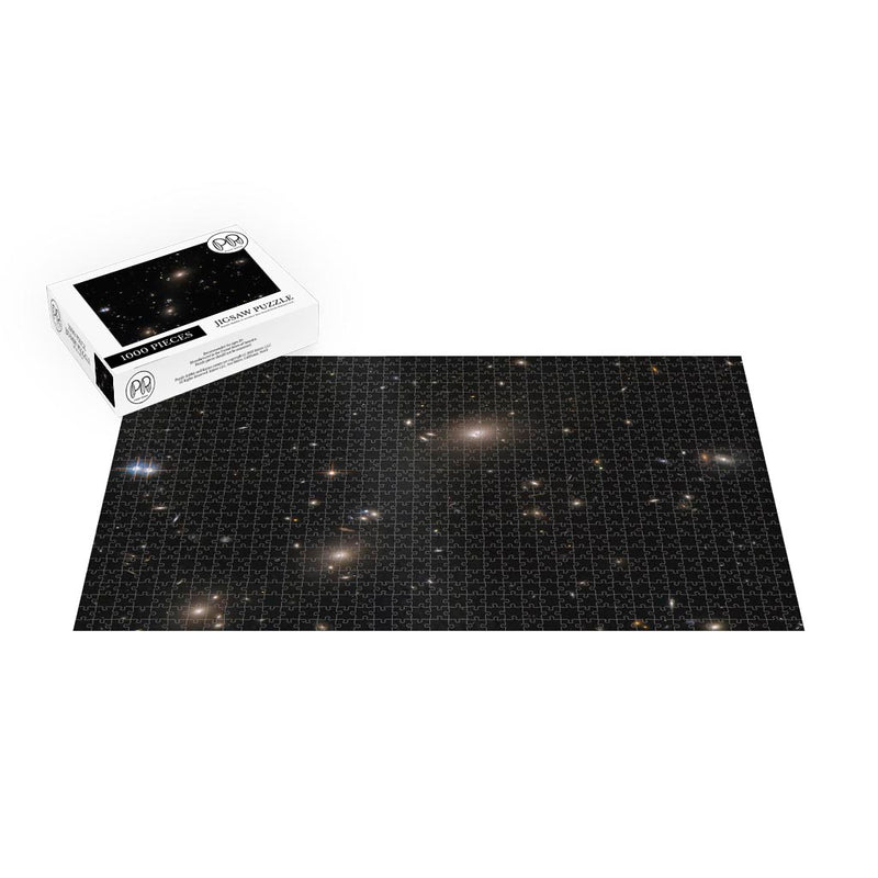 Hubble Telescope Image Of Elliptical Galaxies In Constellation Pictor Jigsaw Puzzle